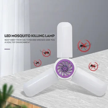 

180 LED Mosquito Repellent Killer Lamp Three-Blade Home Workshop Folding Light Anti Insect Killer Bug Trap UV Light Lamp