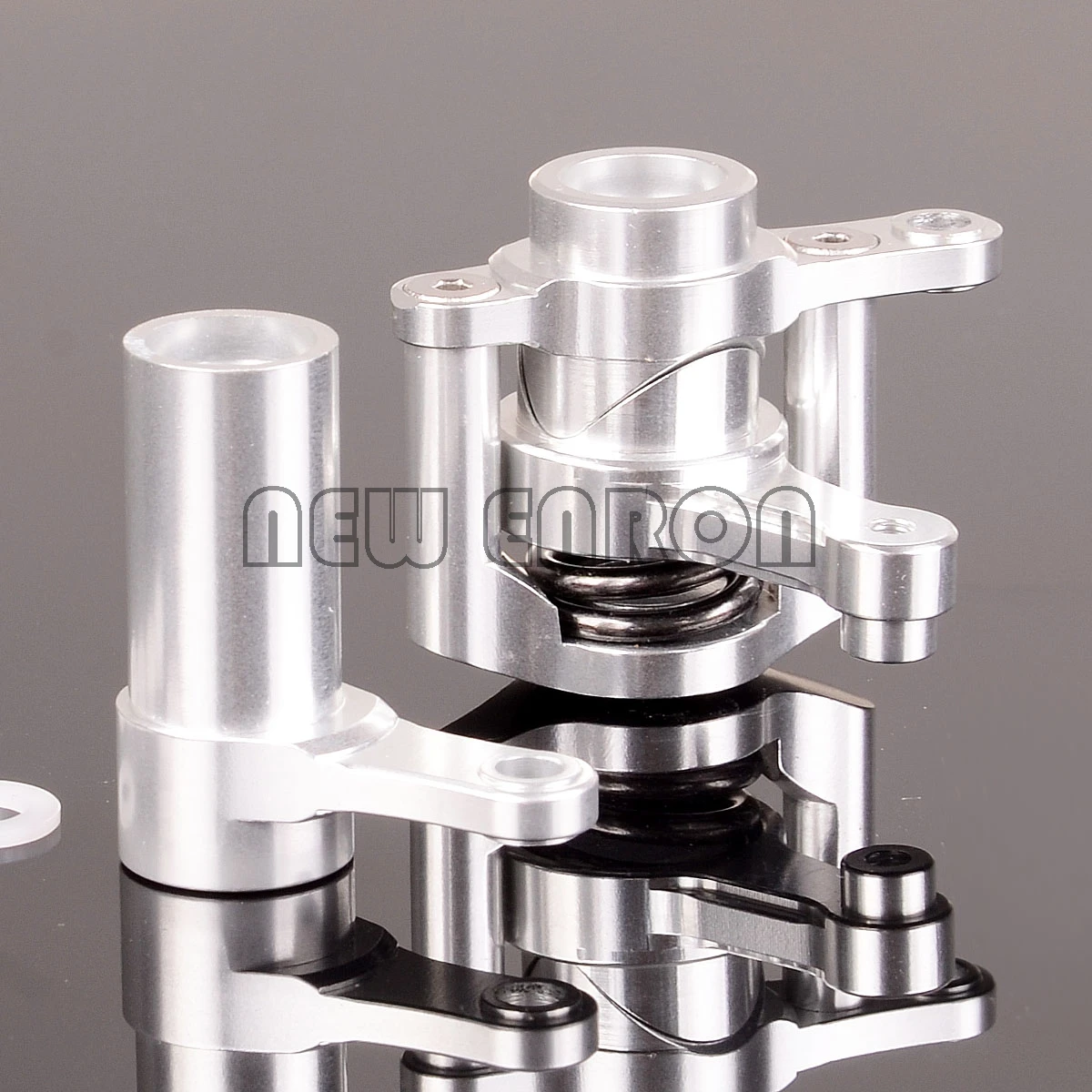 ENRON 1:8 алюминиевый рулевой механизм AX31122 YTL048 Для осевой 1/8 YETI XL 90026 90024 90015 - Цвет: SILVER