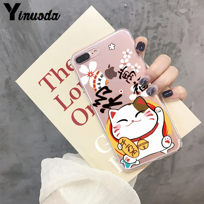 Yinuoda Koi Fish Cherry Blossom Lucky Cat японский Модный чехол для телефона Apple iPhone 8 7 6 6S Plus X XS max 5 5S SE XR