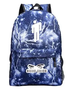 Модная нейлоновая сумка Mochila, звездное небо, Billie Eilish, рюкзаки, женские школьные сумки с глазами, сумки для ноутбука, сумки для путешествий, Подростковый рюкзак для ноутбука