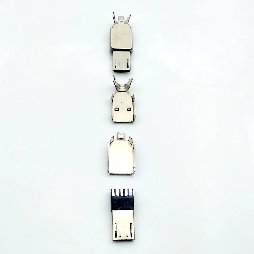 50 шт./лот Micro USB 4Pin 5in штекер Черный/Белый Сварочные данные OTG линейный интерфейс DIY кабель для передачи данных Аксессуары