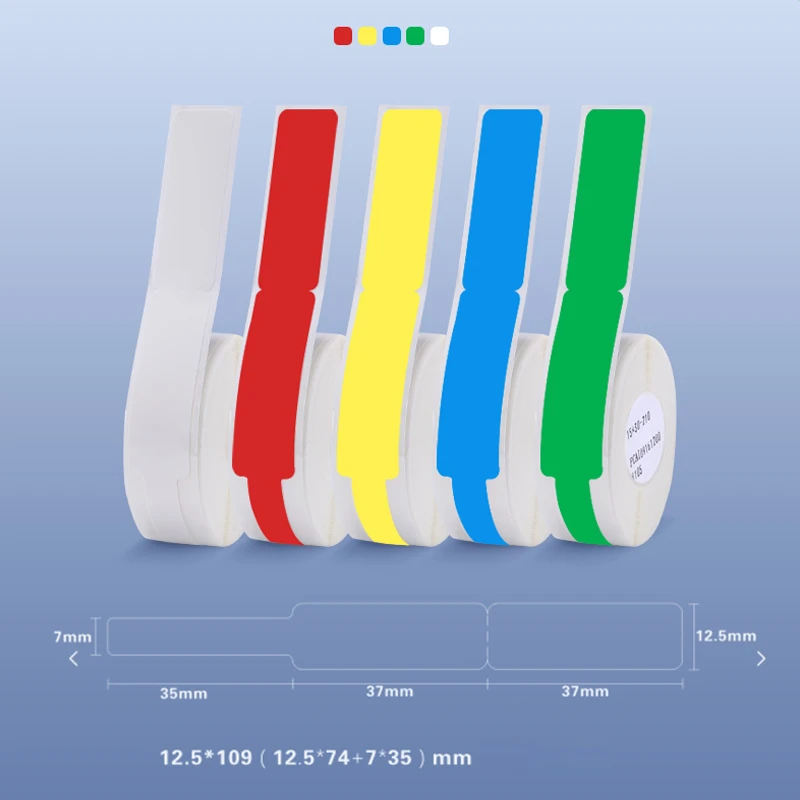 Niimbot D11 Label Printer P-type Label Paper Cable Printing Sticker for Communication Machine Room Network Cable Thermal Labels