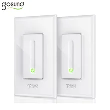

Gosund SW2 WiFi Smart Wall Dimmer Switch Remote Control Work with Alexa Google Home in-Wall Single Pole Smart Switch WIFI US