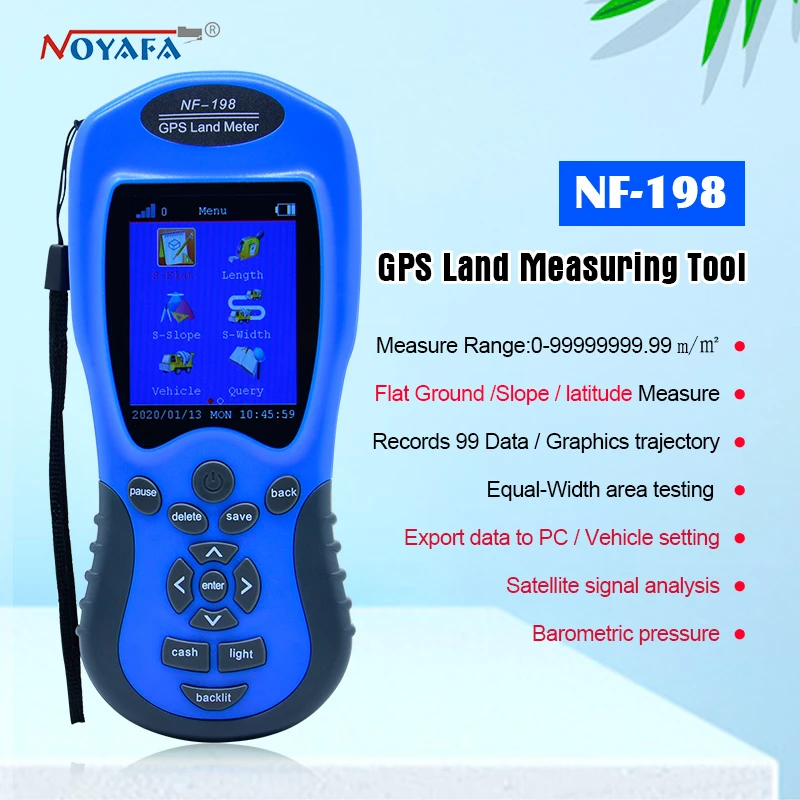 Noyafa GPS Land Meter Test Device NF198 Survey Equipment Use For Farm