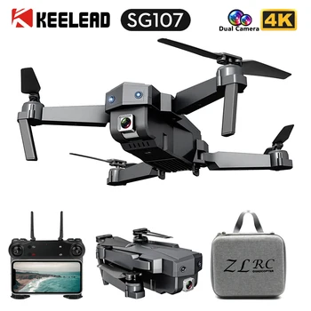 

SG107 Mini Drone 4K FPV WIFI Single camera drone profissional 50X zoom Modular battery RC Quadcopter Altitude Hold dron vs E58