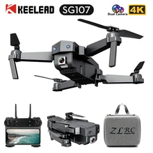 SG107 Mini Drone 4K FPV WIFI Única câmera zangão profissional câmera Dupla de fluxo Óptico Modular bateria RC Quadcopter VS e58 dron