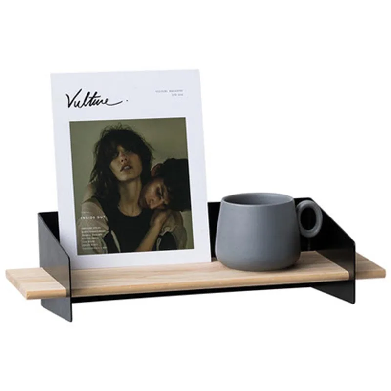 Качественная деревянная полка в скандинавском стиле для гостиной спальни кухни