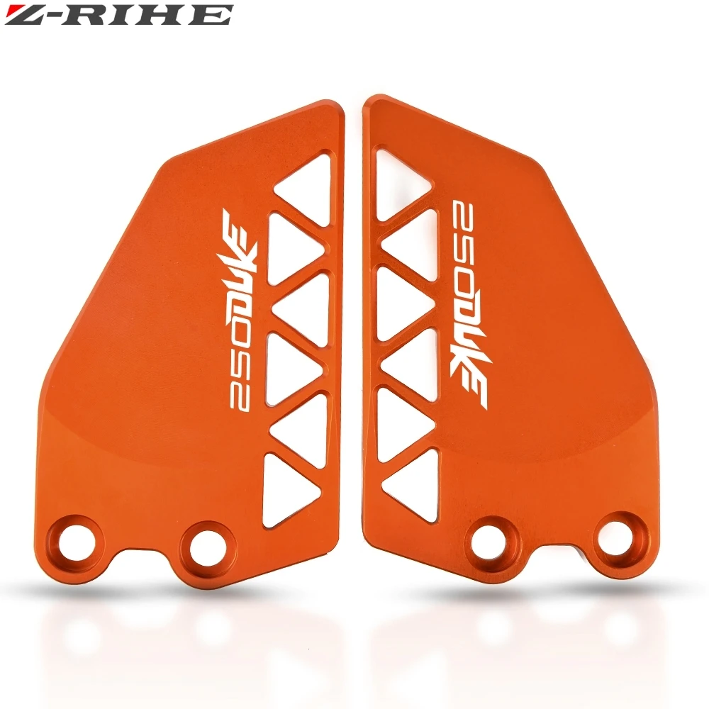 Для KTM DUKE 125 DUKE125 Мотоцикл с ЧПУ Передняя ножка Peg защита каблука защитная пленка крепление пятки Защита протектор - Цвет: Orange DUKE 250
