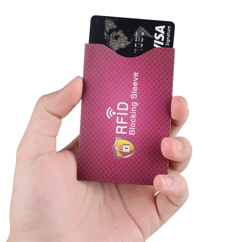 RFID Блокировка рукава карты NFC дебетовая Кредитная карта протектор блокировщик идентификационная защита от кражи набор для мужчин женщин чехол для банковских карт