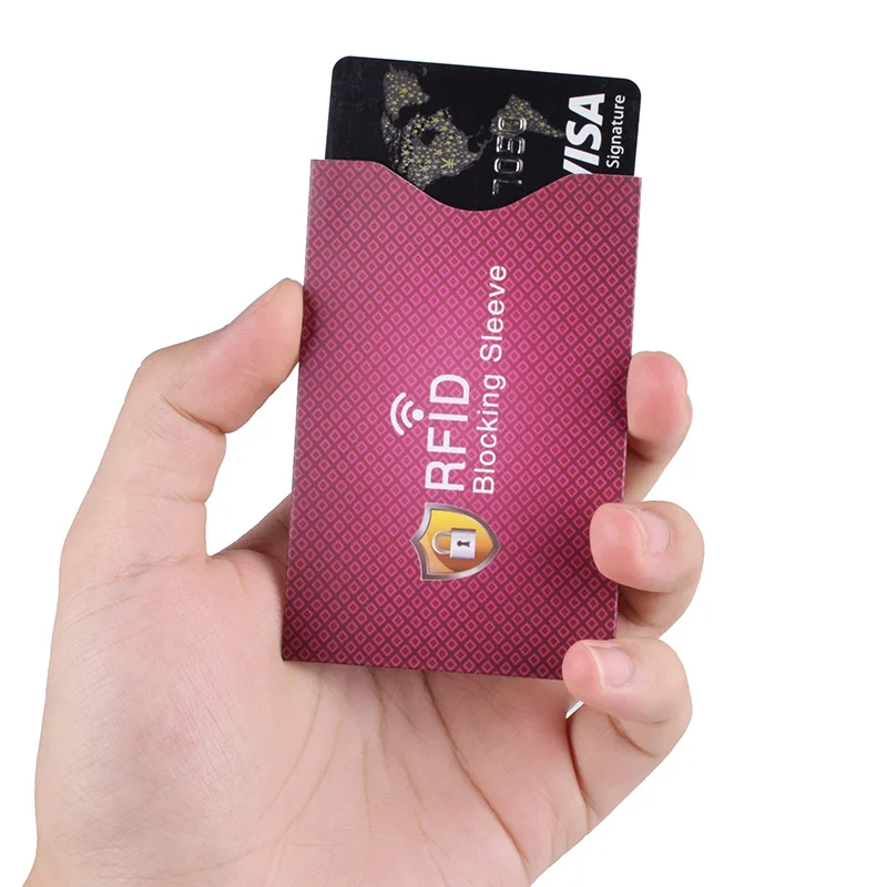Защитный чехол для банковских карт с rfid блокировкой NFC мужчин и женщин|Держатели