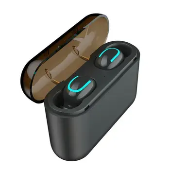 

Bluebooth 5.0 Wireless Earphones IPX5 Life Waterproof Earbuds Stereo Power TWS Sport Headphones Case Bank Big as Charging M6K9