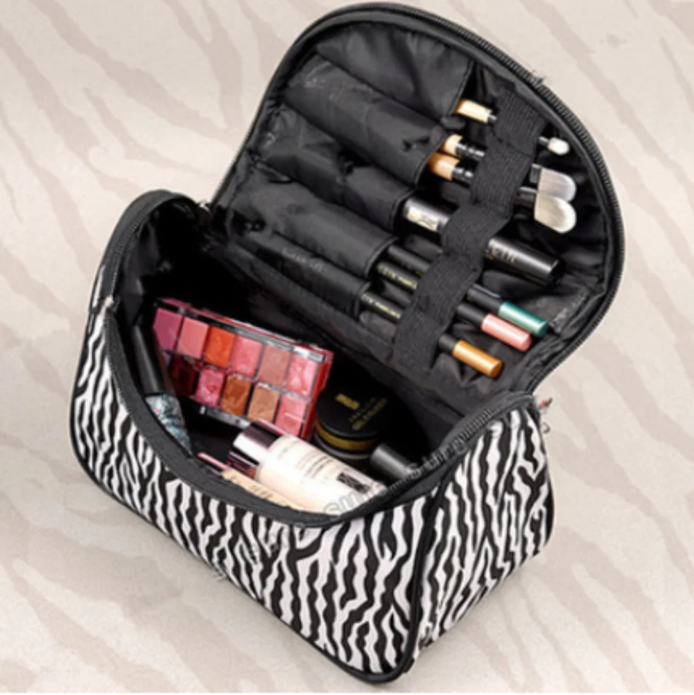 Новая Модная Портативная волшебная сумка для путешествий, косметичка, сумки для макияжа, сумка для хранения на шнурке - Цвет: Черный