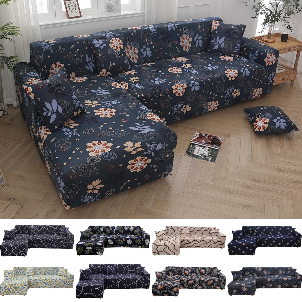 

New Christmas Elastic Sofa Cover Stretch Couch Cover Sofa Slipcover For Living Room (Must Order 2pieces) To Fit For Corner Sofa