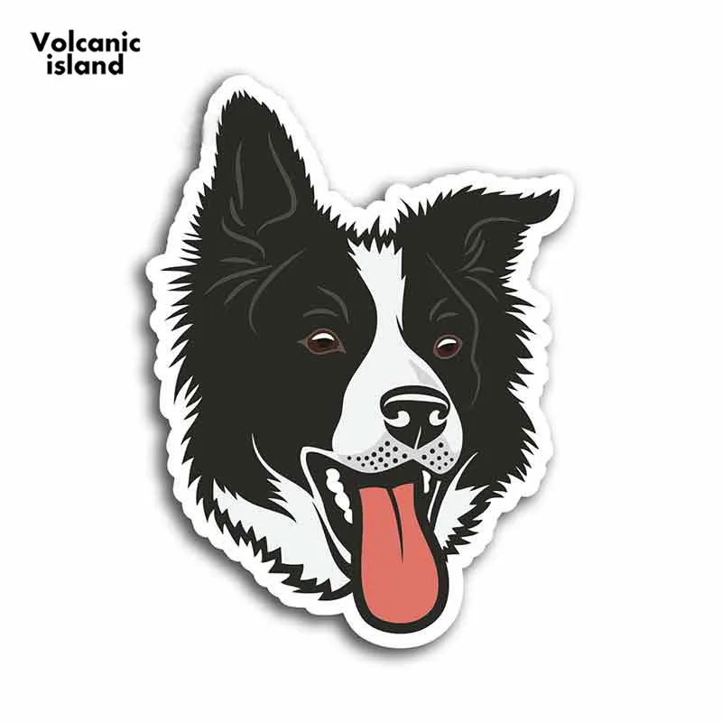 

for Fun Border Collie Sheep Dog Funny Car Stickers Anime Vinyl JDM Waterproof Cartoon Oem Accessories 13cm x 13cm
