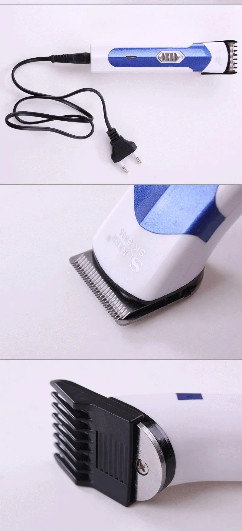 surker electric hair trimmer SK-5805 electric hair clipper beard trimmer corded use battery use