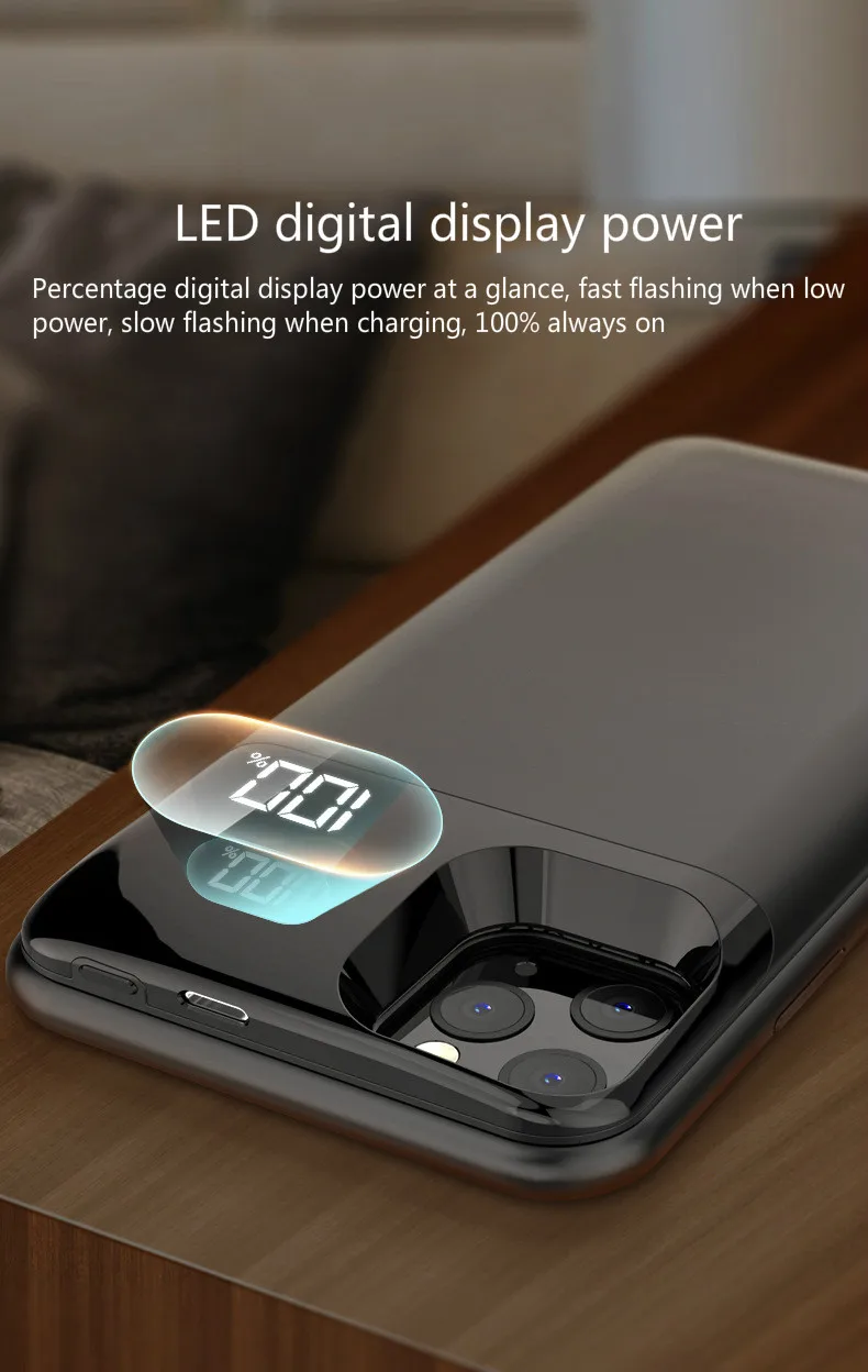 Чехол для зарядного устройства iPhone 11 11Pro 11ProMAX чехол аккумулятора чехлы зарядки