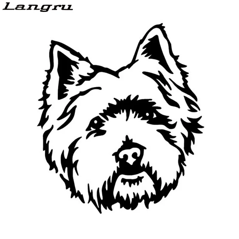 

New Style West Highland White Terrier Westie Dog Car Stickers Cute Vinyl Decal Car Styling Decoration Jdm