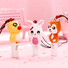 Детский мультяшный свисток, игрушка для малышей, безопасная Нетоксичная Керамическая ожерелье со свистком, подвеска