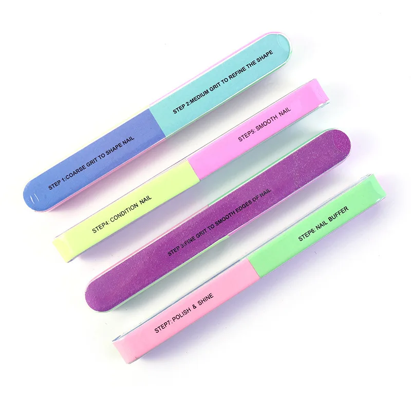 

Professional Nail File 7 Side Buffer Trimmer Sandpaper Lime A Ongle Nail Art Sanding Block Pedicure Manicure Polishing Tools