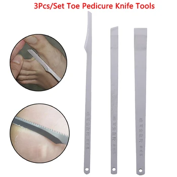 

3Pcs/Set Toe Pedicure Knife foot Tools Ingrown Cuticle Tools Dead Skin Removers Nail Foot Care Tool Kit