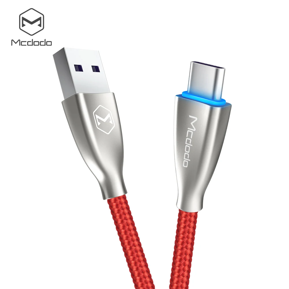 Mcdodo usb type-C кабель Spuer Быстрая зарядка 5A для huawei mate 20 P30 P20 Pro USB C зарядное устройство type-C кабель для samsung S10 9 Xiaomi - Цвет: Red