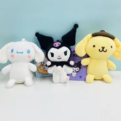 Colgante de peluche de Hello Kt, llavero de peluche Kawaii de Hello Kt Kuromi Cinnamoroll My Melody, adorno de bolsa de felpa Sanrio encantador