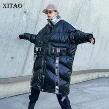 XITAO парка более размера Трендовое зимнее пальто с буквенным принтом женская одежда в стиле Харадзюку размера плюс уличная одежда топы DMY2062