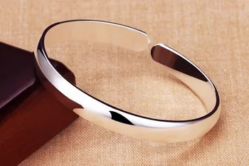 

CA-84 Terndy Couples Cuff Bangles & Bracelet Simple Smooth Bracelet Jewelry for Women