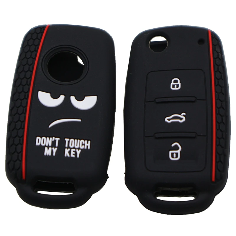 Dont Touch My Key силиконовый дистанционный колпачок для VW Caddy GolfJetta Polo Passat Scirocco Tiguan для Skoda Octavia Seat