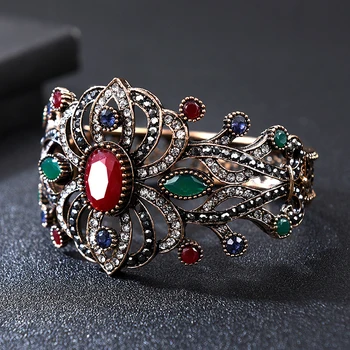 

Gorgeous Cuff Retro Bracelets Vintage Bangles Bronze Jewelry Hand Accessories for Ladies Jewelry