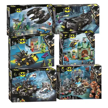 

Super Heroes DC Batcaves Clayface Invasion Compatible With Batman 76122 Building Blocks For Kids Christmas Gift