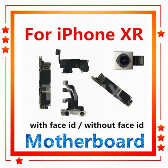 Для iPhone XR материнская плата с/без лица ID оригинальная Заводская разблокировка задняя камера для iPhone XR материнская плата для замены