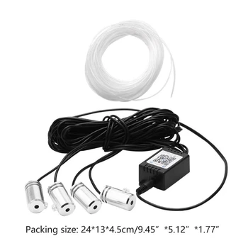 

RGB LED Strip Light APP Bluetooth Control for Car Interior Atmosphere Light Lamp L41A