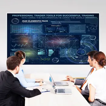 

Projection Screen Curtain 16:9 Non-Woven Fabric White Soft Portable for All Type Projector 40/50/60/72/84/92/100/106/120 Inch