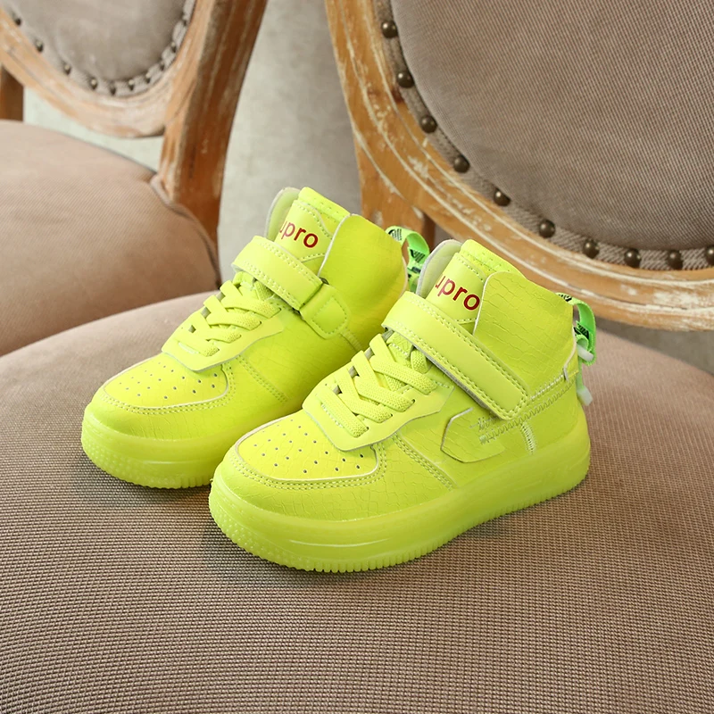 

Children Mid-Top Sneakers Sports Casual Shoes Student running Travel Shoes kids Boys Breathable Fashion Anti-Slip SX159