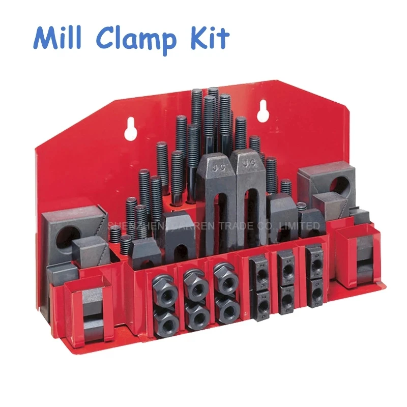 US $22.00 Milling Machine Tool Clamping Set 58pcs Tools Mill Clamp Kit Vice Milling Machine M12