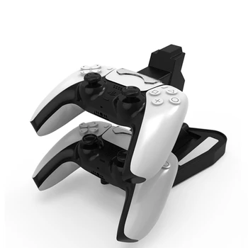 

USB Charger Dual Charging Dock Stand Station Cradle Holder for PS5 Gaming Conso D08A