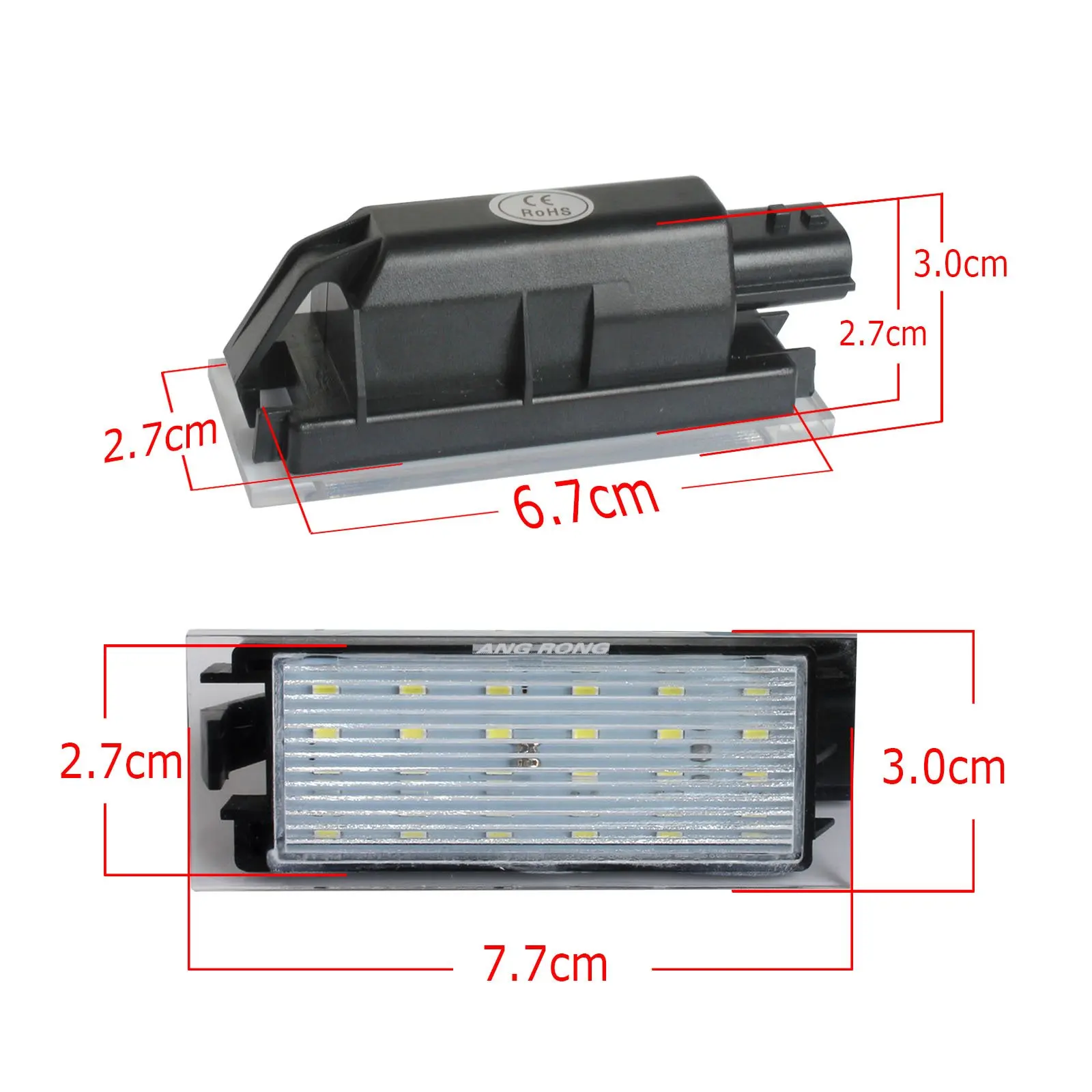 Eonstime 2 шт. светодиодный номерной знак для Renault Twingo II Clio III3D Megane II Kombi 5D Laguna II Velsatis 2006