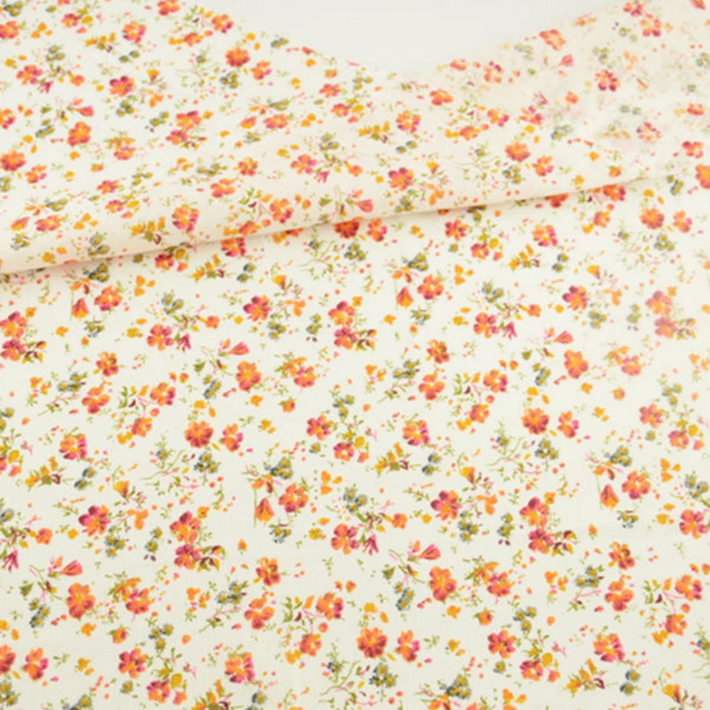 100% Cotton Fabric Flower Designs Patchwork Doll Scrapbooking Home Textile Sewing Clothing Meter Quarter Tissue Telas Tecido CM | Дом и сад