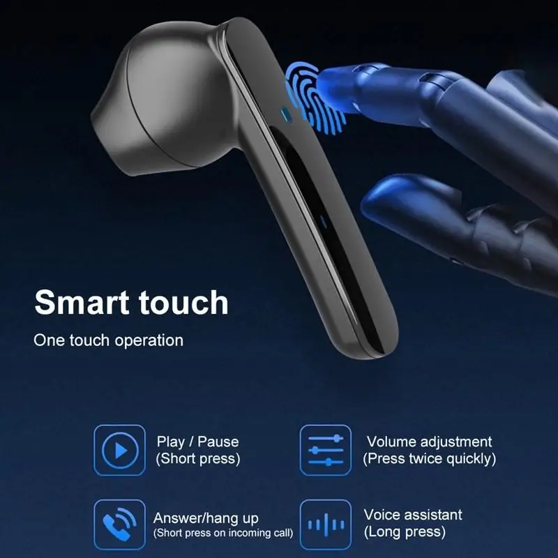 T6 TWS Bluetooth 5 0 Wireless Binaural In Ear Sports Business Bluetooth Headset earbuds auriculares fone de ouvido headphones