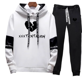 

Spring and Autumn Men's Hooded Suit Four Seasons Brand Sports Suit Men's Sweatshirt Sweatpants Men's Hooded Sweatshirt