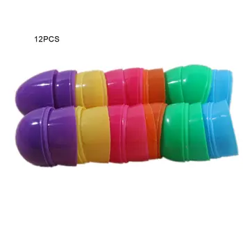 

12pcs Colorful Easter eggs for specific snacks filing Easter party ceremony Easter egg Neutral / hunting basket filling Toys