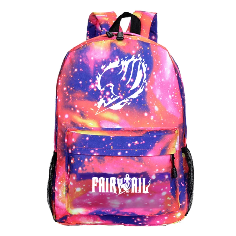 

FAIRY TAIL Backpack Hot Sale Boys Girls School Rucksack Beautiful Book Bags Men Women Travel Knapsack