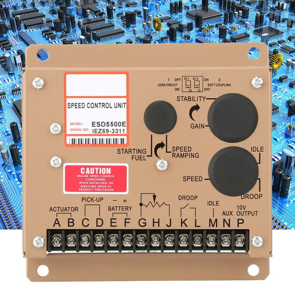 ESD5500E контроллер скорости генератора электронный регулятор скорости двигателя генератор Governor панель контроллера 1 кГц~ 7,5 кГц