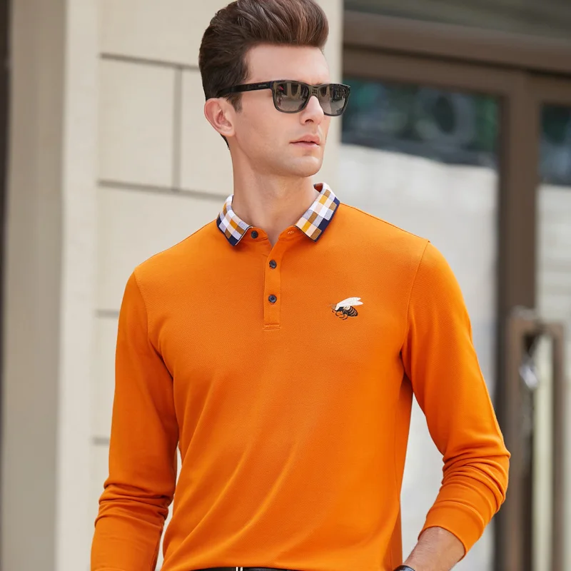 Модная 3D вышивка, высокое качество, Мужская рубашка поло, новинка, Camisa, повседневная мужская футболка, топы 8919
