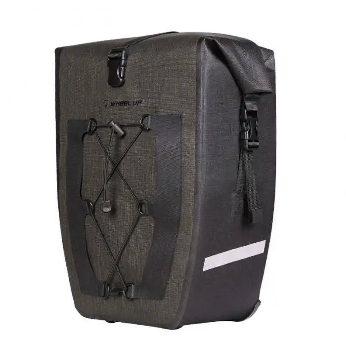Wheel up Foldable Large 27L Storage Bicycle Saddle Bags Mountain Bike Wearproof Tail Seat Luggage Bag Outdoor Cycling Equipment