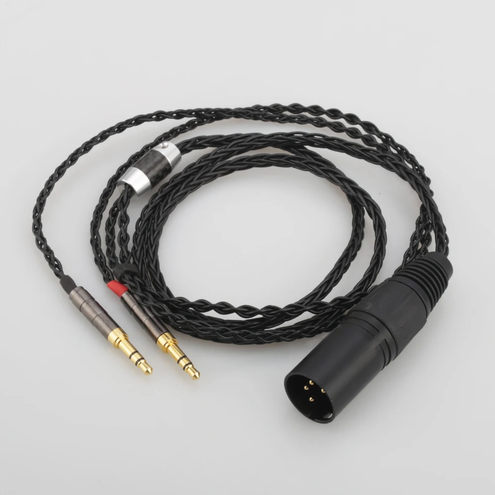 LN006360 XLR Balanced 3 5mm 2 5mm 8 Cores Silver Plated Headphone Cable For QDC Gemini S Anole V3 C V3 S V6 C V6 S Neptune