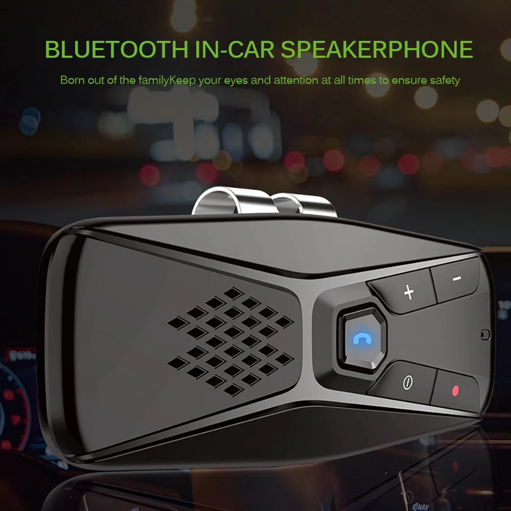 Vingtank, беспроводной Bluetooth громкая связь, громкая связь с микрофоном, Bluetooth 5,0, автомобильный комплект, автоматическое отключение и автоматическое подключение