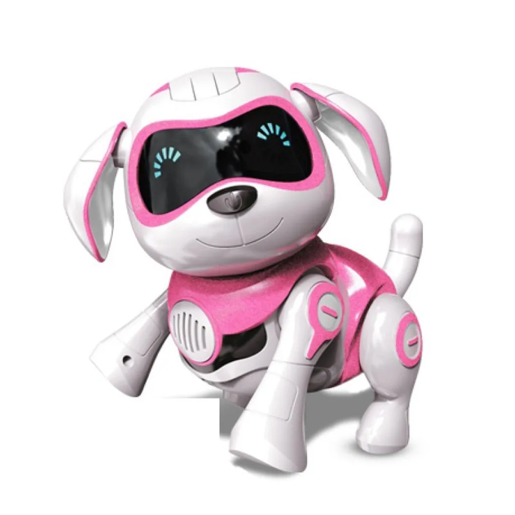 Pet Robotic Dog Интерактивная Детская Игрушка Щенок гуляет лает сидит с огнями и музыкой Электронный Робот