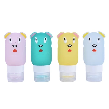 

70ml Silicone Bottles Makeup Shampoo Shower Gel Lotion Sub-bottling Tube Cute Travel Squeeze Empty Bottle